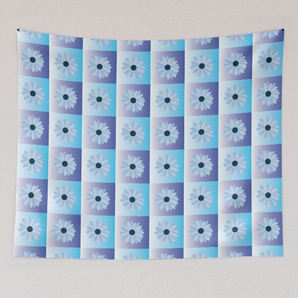Item preview, Colorful blue flower and gradient designed and sold by simplycolours.