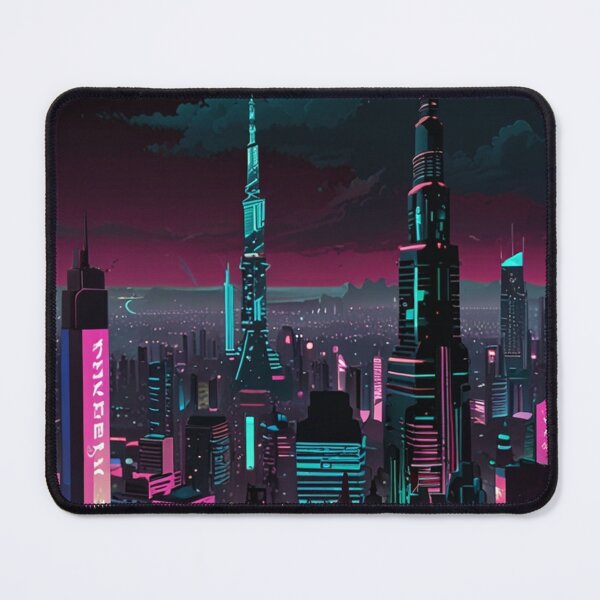 Item preview, Dark Future City Anime Poster Art | Luminous Techwear Anime Design designed and sold by Joy-boy-op.