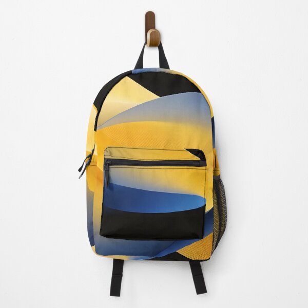 Item preview, Abstract Flowing Waves in Blue and Yellow - Minimalist Modern Art designed and sold by Paulocdias.