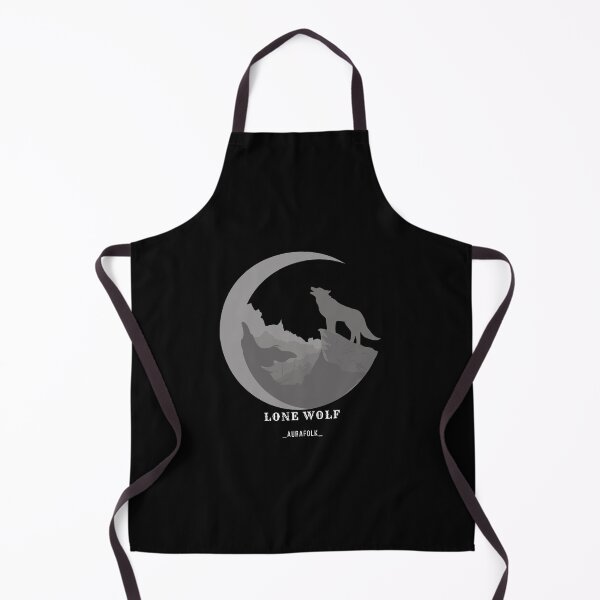 Item preview, Lone Wolf Crescent Moon Shirt | Wolf Spirit Animal Clothing | Wildlife Apparel | AuraFolk designed and sold by Aurafolk.