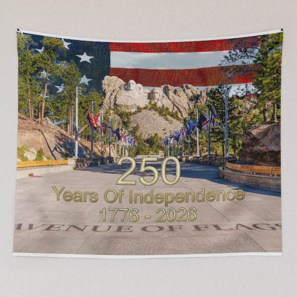 Item preview, Mount Rushmore Avenue Of Flags Bisesquicentennial designed and sold by mljdwhite.