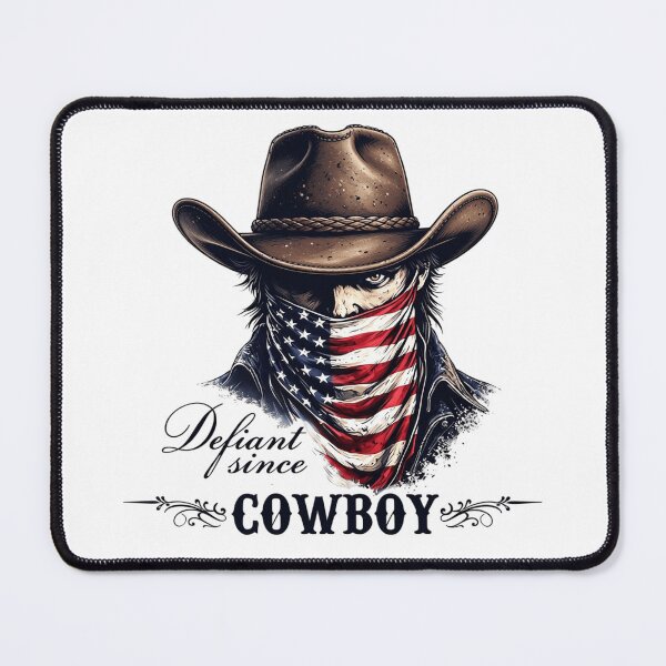 Item preview, Defiant Since Cowboy Patriotic 250th Anniversary American Heritage 1776-2026 designed and sold by Thread&Fable.