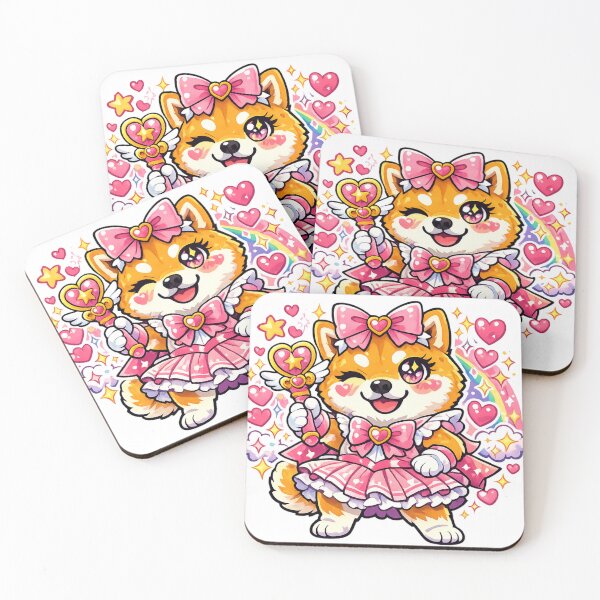 Item preview, Magical Girl Shiba Inu Sticker – Kawaii Anime Dog Pastel Aesthetic designed and sold by kawaii animal store (in Japan).
