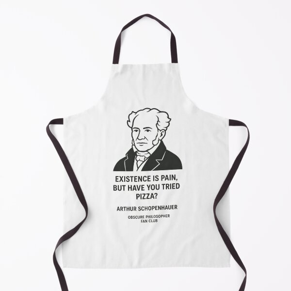 Item preview, Arthur Schopenhauer — Existence Is Pain, But Have You Tried Pizza? | Obscure Philosopher Fan Club designed and sold by Grand Illusions.
