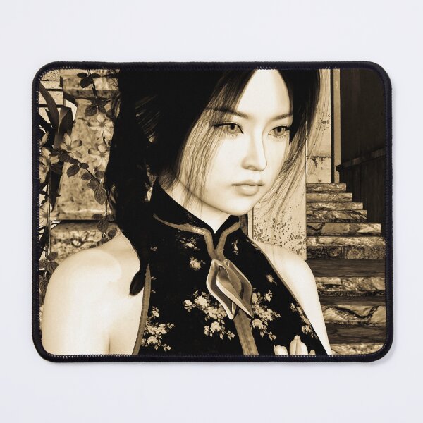 Item preview, Vintage Asian Woman Portrait Art designed and sold by Vac1.