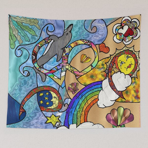 Item preview, Psychedelic At The Beach designed and sold by Lee Hiller Designs.