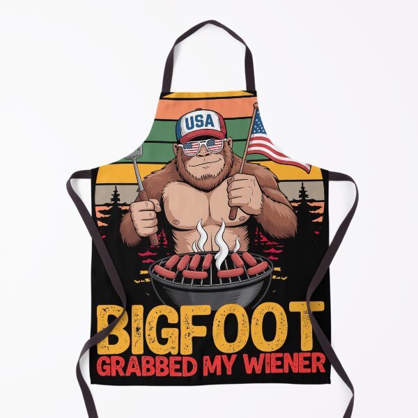 Item preview, Funny Bigfoot Grabbed My Wiener - Funny 4th Of July designed and sold by legendaryskins.