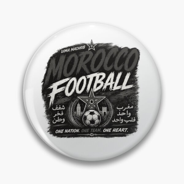 Item preview, Morocco Football Black White Typography Design | National Football Fan Graphic designed and sold by TKOprintdesigns.