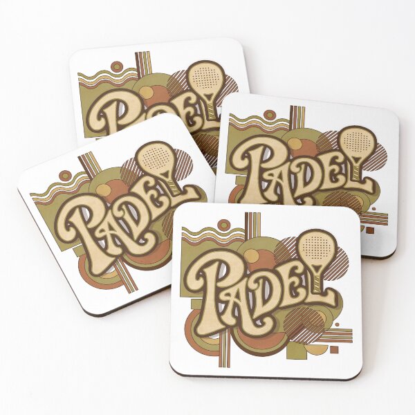 Item preview, Padel Retro 70s Groovy Typography — Vintage Sport Design designed and sold by AfterHoursSA.
