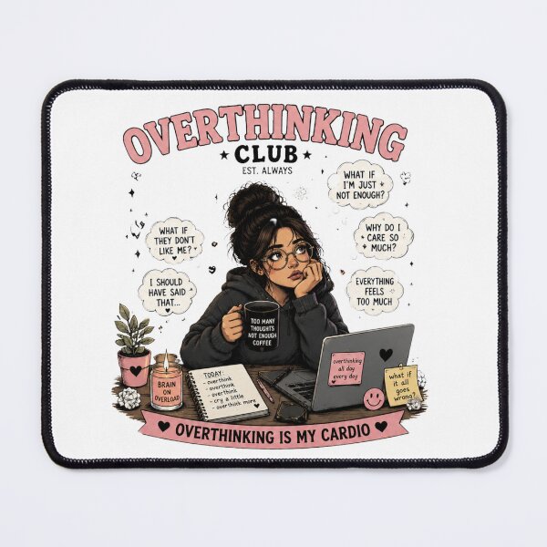 Item preview, Overthinking Club – Overthinking is My Cardio designed and sold by AndrewYoko.