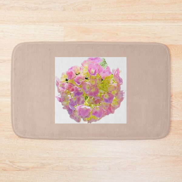 Item preview, Soft Pink and Lime Green Hydrangea Blossom Cutout designed and sold by BalkanBloom.