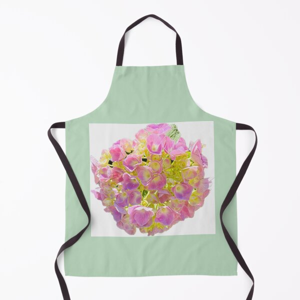 Item preview, Soft Pink and Lime Green Hydrangea Blossom Cutout designed and sold by BalkanBloom.