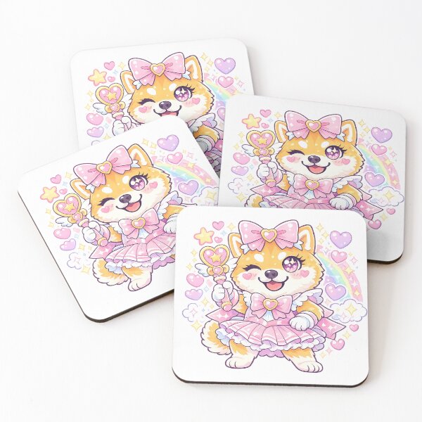 Item preview, Magical Girl Shiba Inu Sticker 2– Kawaii Anime Dog Pastel Aesthetic designed and sold by kawaii animal store (in Japan).