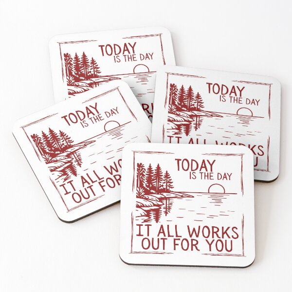Item preview, Today is the day it all works out for you red line drawing self love designed and sold by LAJdesigns.