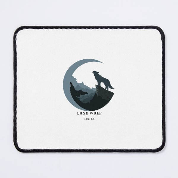 Item preview, Lone Wolf Crescent Moon Shirt | Wolf Spirit Animal Clothing | Wildlife Apparel | AuraFolk designed and sold by Aurafolk.