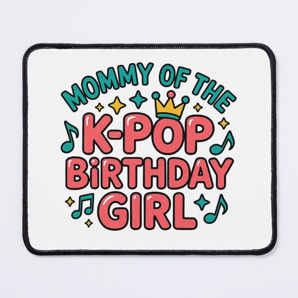 Item preview, Mommy of the K-Pop Birthday Girl T-Shirt Cute Matching Family Party Tee designed and sold by MerchlyMike.