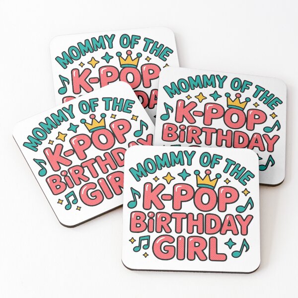 Item preview, Mommy of the K-Pop Birthday Girl T-Shirt Cute Matching Family Party Tee designed and sold by MerchlyMike.