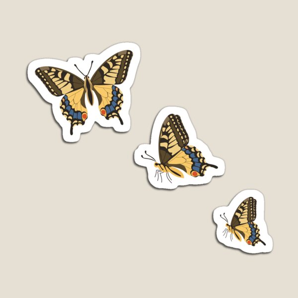 Artikelvorschau, Goldener Schwalbenschwanz-Schmetterling (Trio) entworfen und verkauft von BetweenForms.