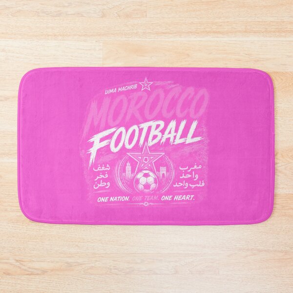 Item preview, Morocco Football Pink Typography Design | National Football Fan Graphic designed and sold by TKOprintdesigns.