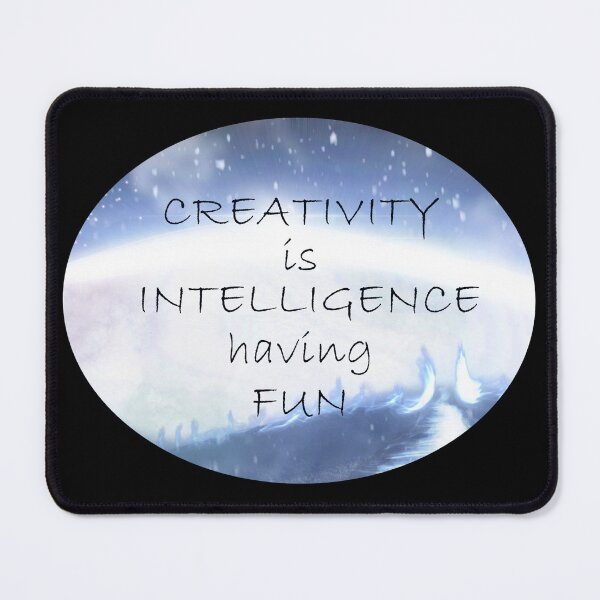 Item preview, Creativity is Intelligence Having Fun - Vibrant Light bulb Art designed and sold by Tokraz-art.