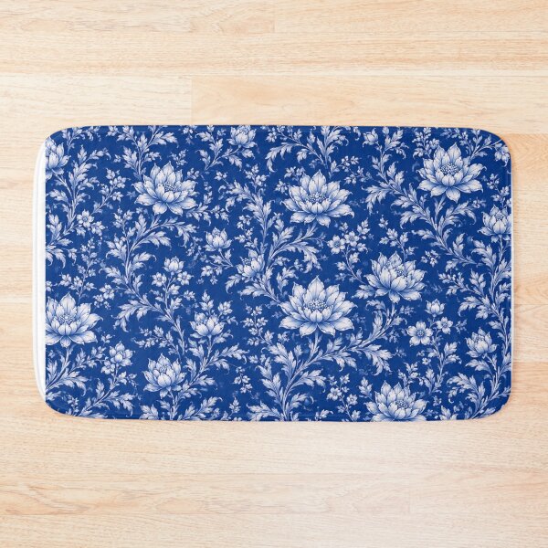 Item preview, Welcome Thailand Blue Lotus & Jasmine Ornament Pattern | Thai Floral Travel Souvenir Design designed and sold by Beeform.