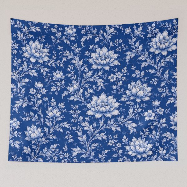 Item preview, Welcome Thailand Blue Lotus & Jasmine Ornament Pattern | Thai Floral Travel Souvenir Design designed and sold by Beeform.