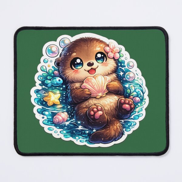 Item preview, Cute Sea Otter Kawaii Sticker designed and sold by KrishAuraa.