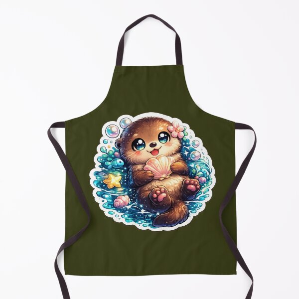 Artikelvorschau, Niedlicher Seeotter-Kawaii-Aufkleber entworfen und verkauft von KrishAuraa.