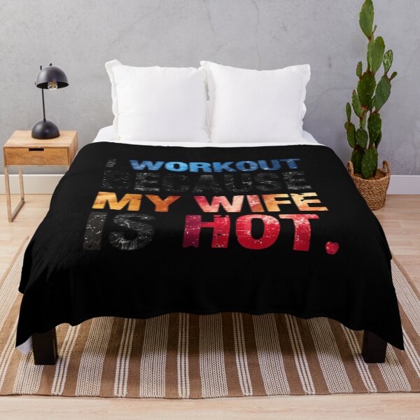 Item preview, I Workout Because My Wife Is Hot Funny Husband Fitness designed and sold by JonesFlora2025.