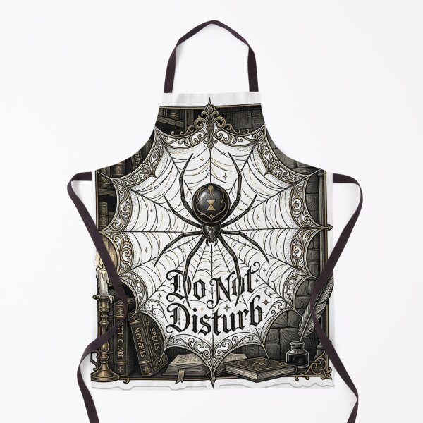 Item preview, Do Not Disturb Spider Weaving Literary Quotes Gothic Web designed and sold by Retro Mood Co.