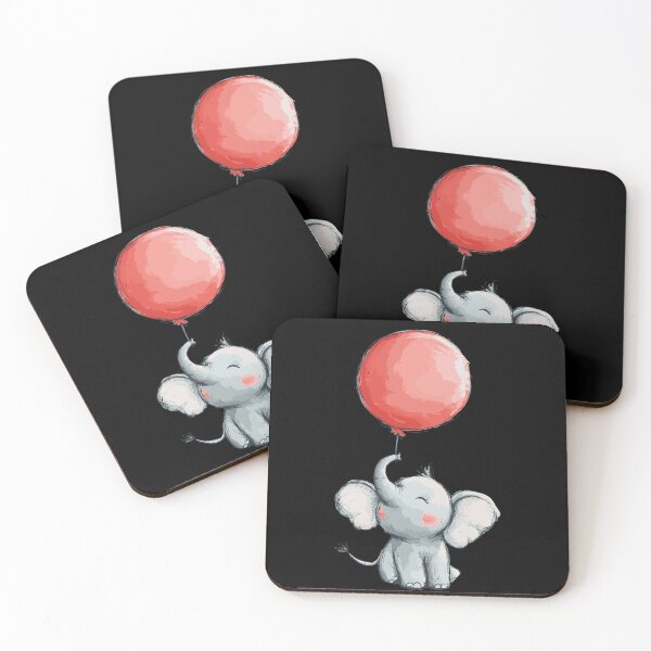 Item preview, Baby Elephant and Sunset Balloon designed and sold by ClubVacay.