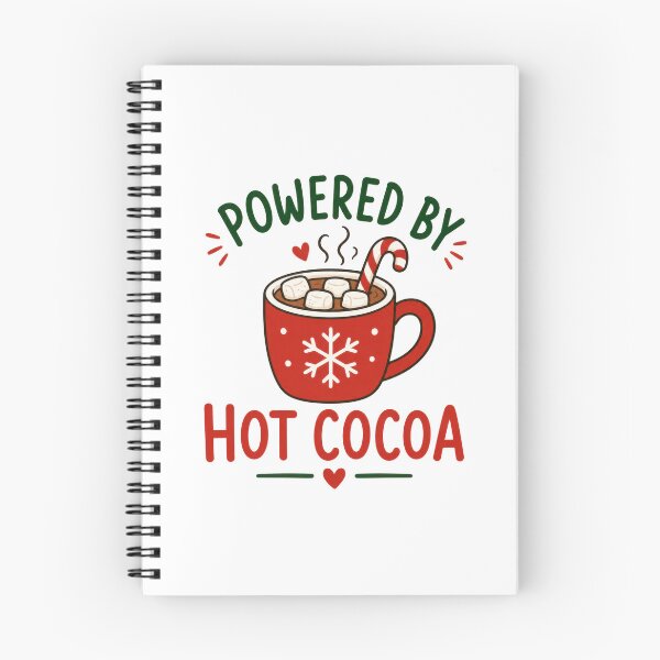 Item preview, Powered By Hot Cocoa Christmas Lover Winter Holiday Cozy Cocoa Gift designed and sold by INVITOARTE.