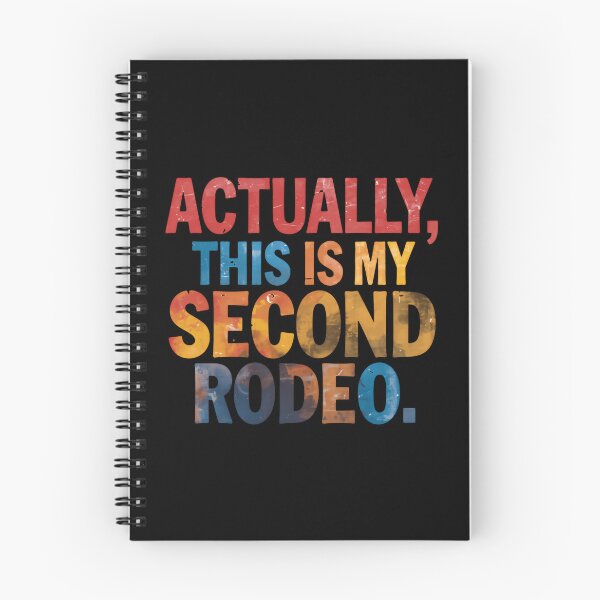 Item preview, Actually, This Is My Second Rodeo Experienced Person Wisdom designed and sold by JonesFlora2025.