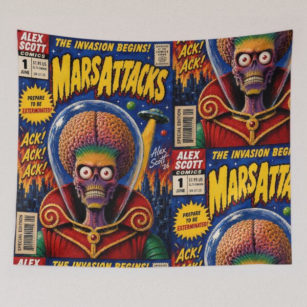 Item preview, MARS ATTACKS COMIC COVER ACK ACK ACK designed and sold by Campbell0395.
