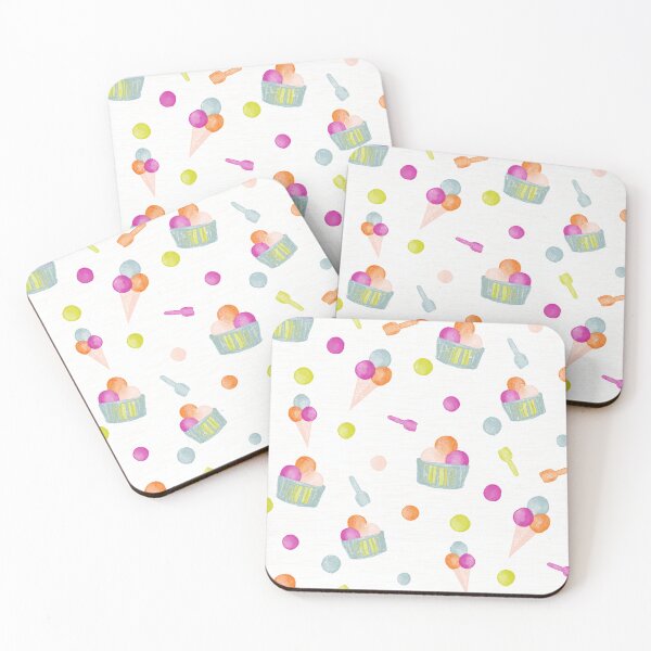 Item preview, Ice cream cones, ice cream cups, ice cream spoons and ice cream scoops designed and sold by Sonja Birkelbach.