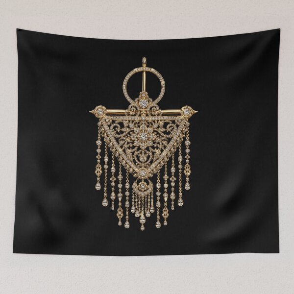 Item preview, Luxury Tunisian Khlal | Traditional Gold Jewelry Art designed and sold by Rawafi Art Studio.