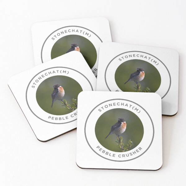 Item preview, Stonechat (Male) - Pebble Crusher designed and sold by KM Wong Photography.