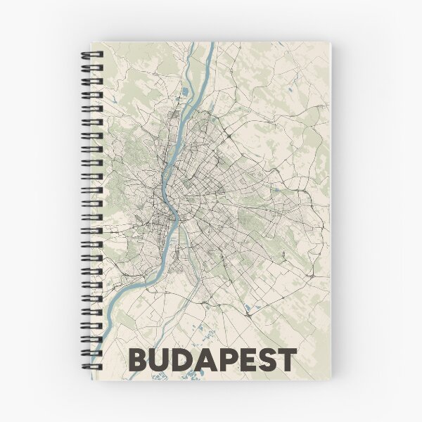 Item preview, Budapest Map designed and sold by MapsNerd.