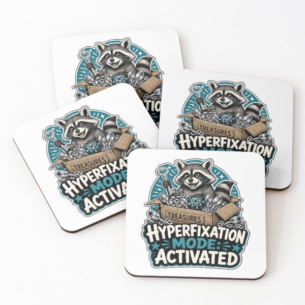 Item preview, Neurodivergent Hyperfixation Raccoon Mode Activated designed and sold by chattsuede.