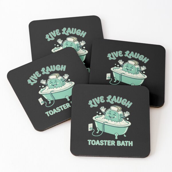 Item preview, Live Laugh Toaster Bath Dark Humor Meme designed and sold by JonesFlora2025.