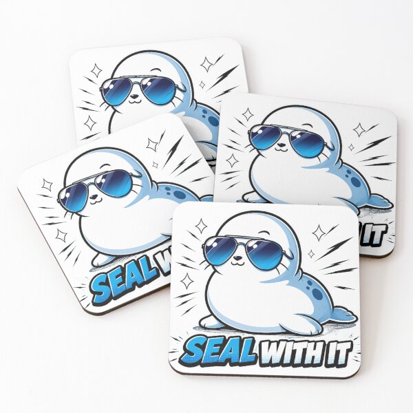 Item preview, Seal With It Funny Cool Seal Pun designed and sold by Nano-Threads.