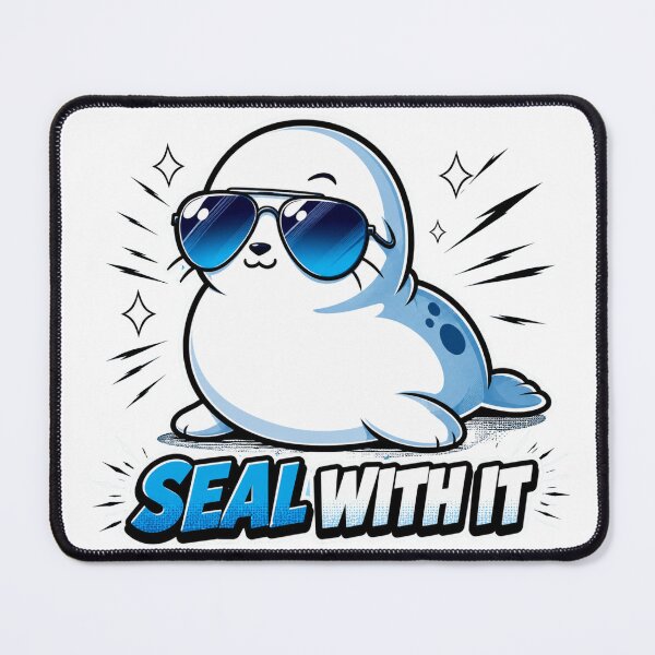 Item preview, Seal With It Funny Cool Seal Pun designed and sold by Nano-Threads.