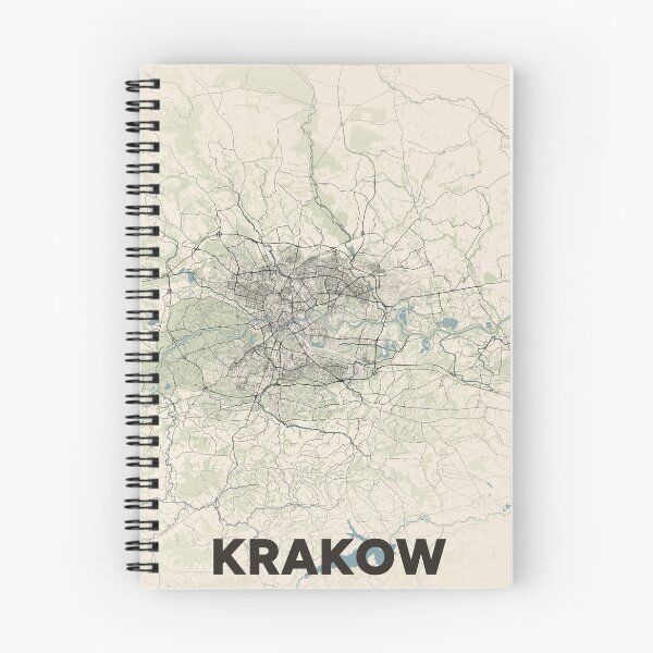Item preview, Krakow Map designed and sold by MapsNerd.