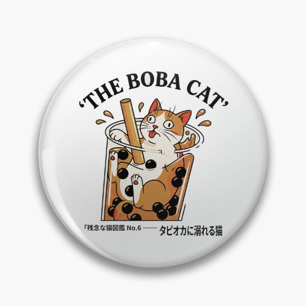 Item preview, The Boba Cat - Kawaii Bubble Tea Cat Tee designed and sold by nurusubetei.