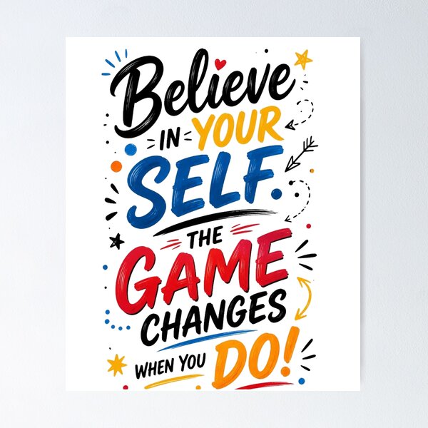 Item preview, It emphasizes the importance of self-confidence with the phrase "Believe in yourself" designed and sold by Ulikedigital14.
