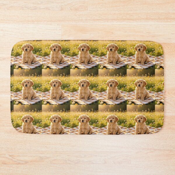 Item preview, A puppy being good sat on his blanket designed and sold by carlsmart1.