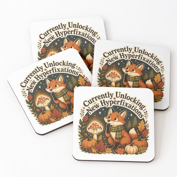Item preview, Currently Unlocking New Hyperfixations Fox: Cozy Cottagecore Autumn Magic designed and sold by chattsuede.