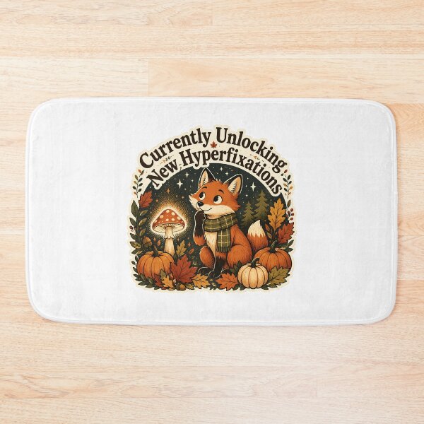 Item preview, Currently Unlocking New Hyperfixations Fox: Cozy Cottagecore Autumn Magic designed and sold by chattsuede.