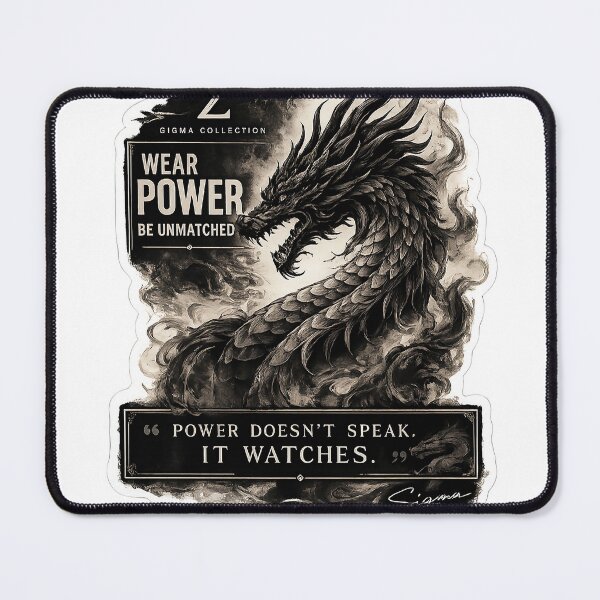 Item preview, Sigma Dragon Sticker | Japanese Black Dragon Art | Sigma Mindset Decal | Monochrome Streetwear Design designed and sold by Bysma.