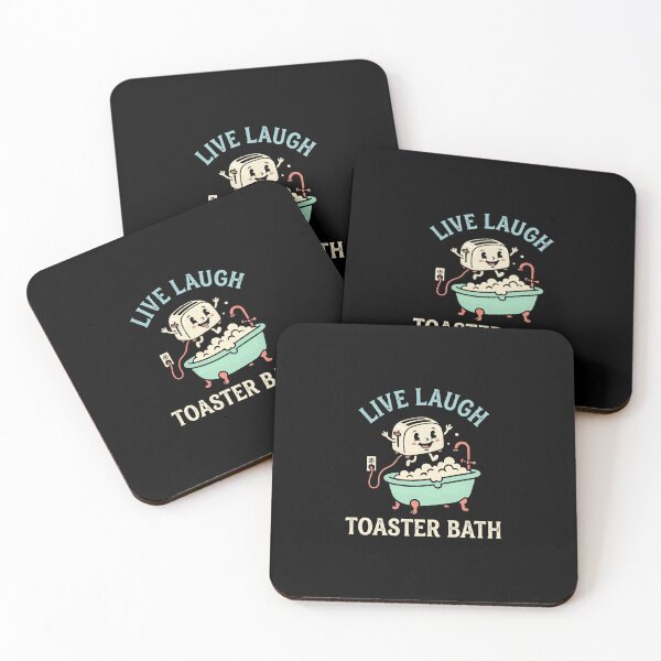 Item preview, Live Laugh Toaster Bath Dark Humor Ironic Sarcastic Quote Funny Gift designed and sold by JonesFlora2025.